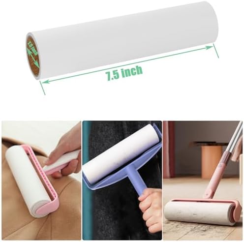 7.5 inch Lint Roller Refills Only, Pet Hair Remover Refills - Image 2