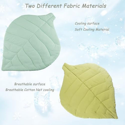 Cat Cooling Mat Cat Leaf Bed Mat Comfortable Soft Fabric Breathable Cozy - Image 4
