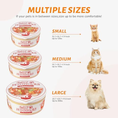 寵幸 Ramen Noodle Cat Bed, Soft Warm Washable - Image 6