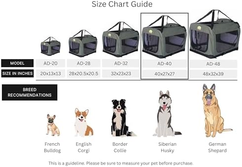 Go Pet Club 40" Soft Collapsible Dog Crate - Image 5