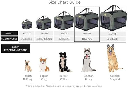 Go Pet Club 40" Soft Collapsible Dog Crate - Image 5