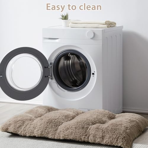 BFPETHOME Dog Beds for Large Dogs, Plush Dog Crate Bed Fluffy Cozy Kennel Pad - Image 6