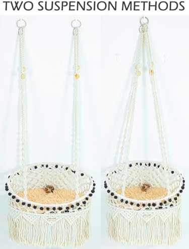 KARCEEY Macrame Cat Hammock - Image 3