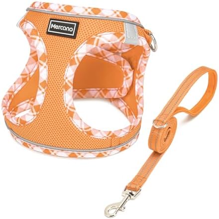 Mercano Soft Mesh Dog Harness and Leash Set, Step-in Reflective Breathable by Unknown