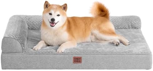 EHEYCIGA Memory Foam Dog Bed for Crate, Large Orthopedic Dog Bed by EHEYCIGA