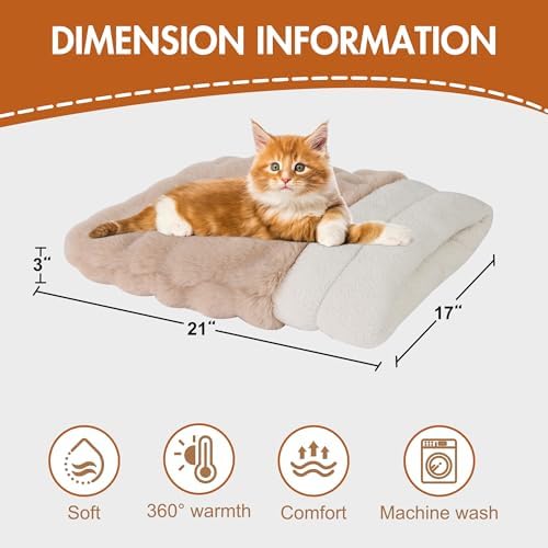 3 in 1 Semi-Enclosed Self Warming Burrow Cat Bed Sleeping Cave - Image 5