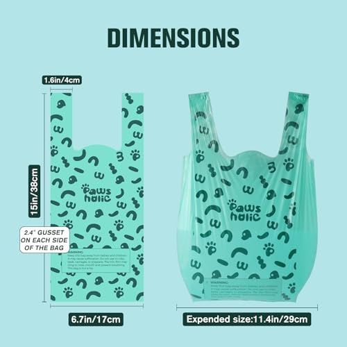 Dog Poop Bags Rolls with Handles, 18 Rolls 216 Counts, Extra Thick Leak Proof - Image 5