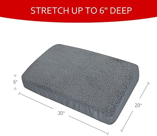 Dog Bed Covers 2 Pack Soft Plush Replacement Washable, 30x20 Inches - Image 6