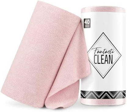 Fantasticlean Microfiber Cleaning Cloth Roll- 40 Sheets by Fantasticlean