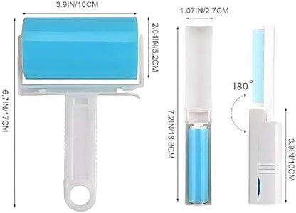 Washable Reusable Lint Roller 3 Pack, Portable Travel Sticky Dog Cat Hair - Image 6