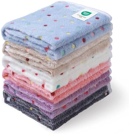 1 Pack 6 Blankets Dog Cat Soft Fluffy Fleece Pet Blanket Warm Cute Print Design by luciphia
