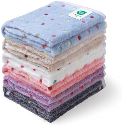1 Pack 6 Blankets Dog Cat Soft Fluffy Fleece Pet Blanket Warm Cute Print Design by luciphia