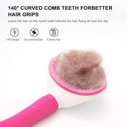 Aogeili Self‑Clean Slicker Brush - Image 3