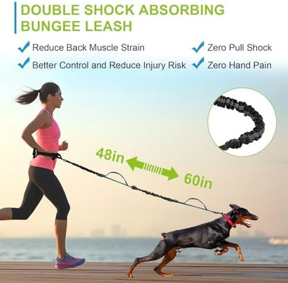 Hands Free Dog Leas, Double Waist Leash - Image 5