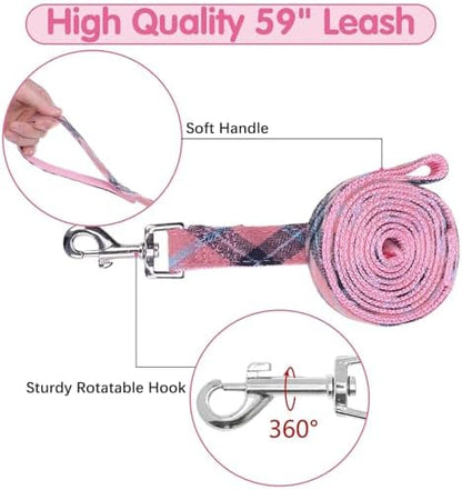 BINGPET No Pull Dog Harness Leash Collar Set, Adjustable Step-in Vest - Image 5
