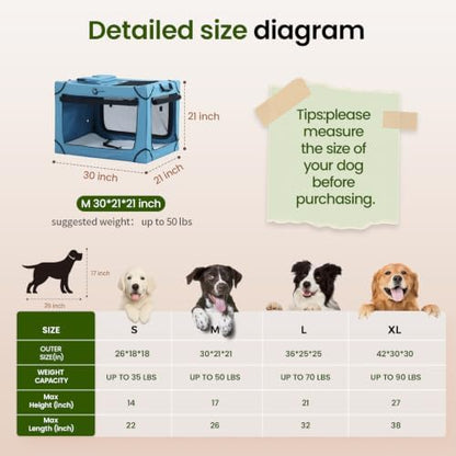 Portable Collapsible Soft Dog Crate - Image 3