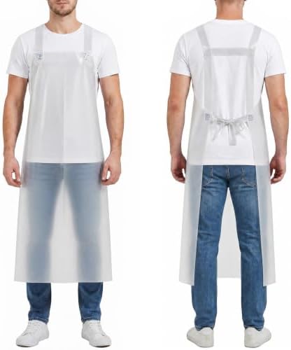 Molaxhome TPU Waterproof Apron Lightweight Oil-resistant Chef Apron by Molaxhome