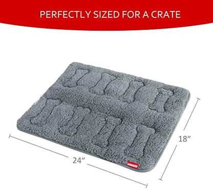 Dog Bed Crate Mat 2 Pack, Soft Plush Dog Bed Pad - Image 4