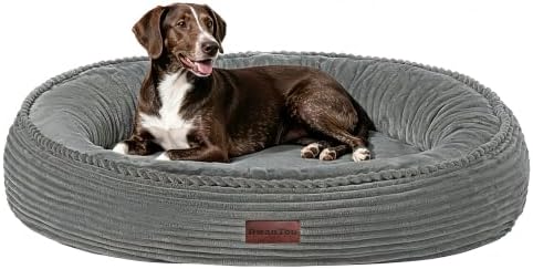 Dwanton Orthopedic Medium Dount Dog Bed, Egg-Crate Foam Round Dog Sofa by DWANTON