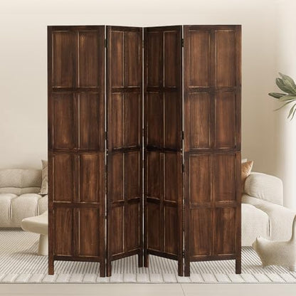 4 Panel Room Divider, 2-in-1 Detachable Privacy Screen - Image 7