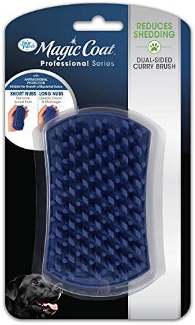 Four Paws Magic Coat Professional Series Dual-Sided Curry Brush by FourPaws