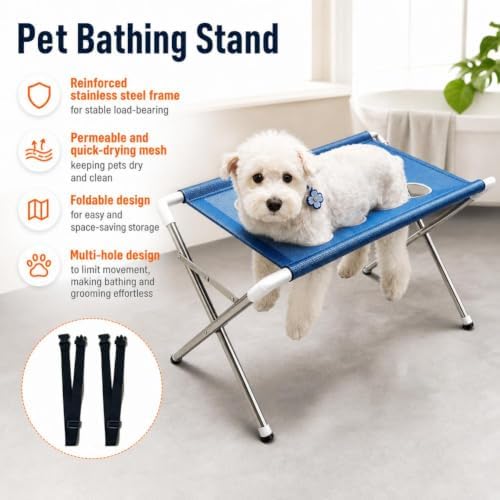 Pet Dog Bath Hammock, Cat Shower Grooming Table Hammock - Image 2