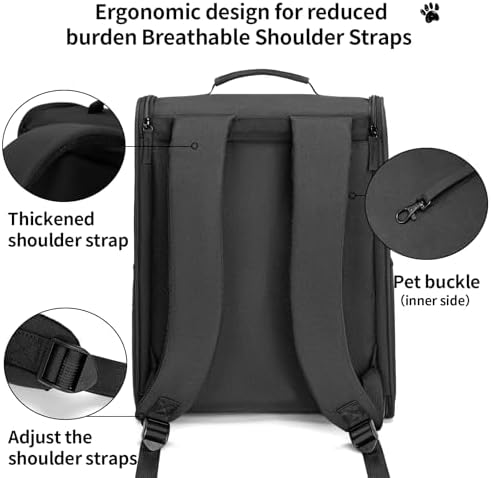 wakytu Cat Carrier Backpack, Pet Backpack Carrier - Image 5