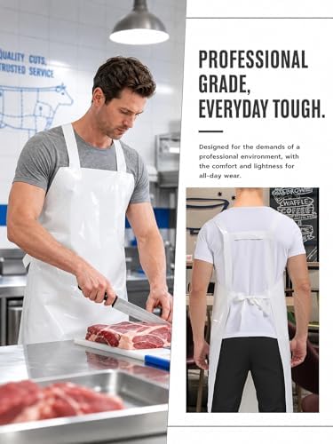 Molaxhome TPU Waterproof Apron Lightweight Oil-resistant Chef Apron - Image 7