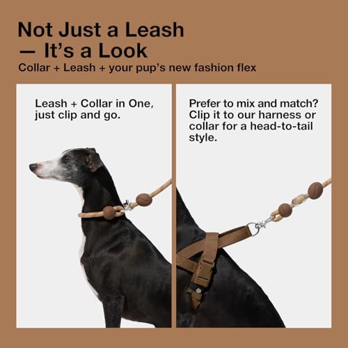 VETRESKA Hands-Free Dog Leash, 8FT Coffee Rope Leash - Image 6