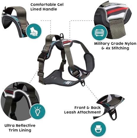 Embark No Pull Dog Harness, Reflective Adjustable Training Vest, No Choke - Image 3