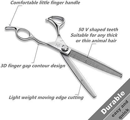 High-end Professional Dog Grooming Thinning Scissors Teeth Cutting Blending - Image 5