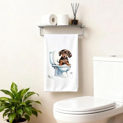Dachshund Hand Towel, 6 Pack Soft Polyester Towels - Image 5