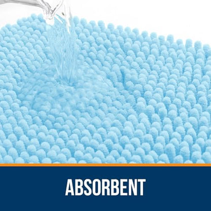 OLANLY Large Bathroom Rugs 70x46, Extra Soft Absorbent Chenille Bath Rugs - Image 4