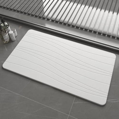 Extra Large Stone Bath Mat, Super Absorbent Diatomite Stone Mats by Drvykkn