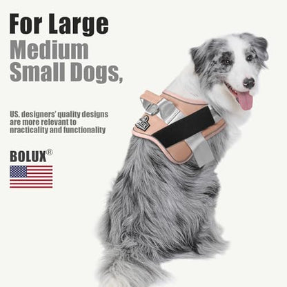 Bolux Dog Harness, No-Pull Reflective Dog Vest, Breathable Adjustable Pet - Image 5