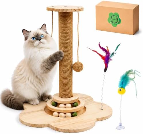 4-in-1 Wider Cat Scratching Post by Unknown