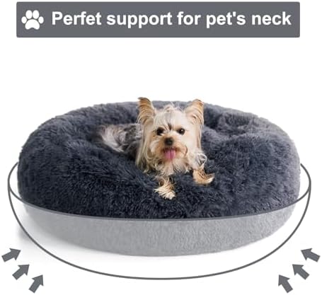 WNPETHOME Medium Round Calming Dog Bed Cat Bed - Image 5