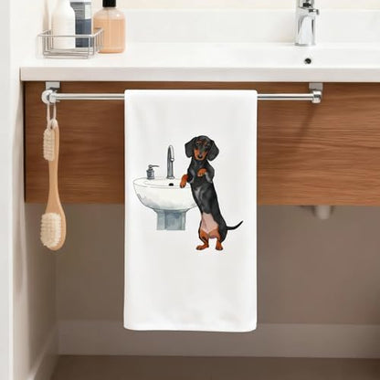 Dachshund Hand Towel, 6 Pack Soft Polyester Towels - Image 4