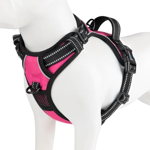 PHOEPET Reflective Dog Harness No Pull Large Breed Vest by PHOEPET
