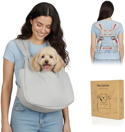 Dog Sling Carrier Front with Thicken Bottom Support by GoGoPaw