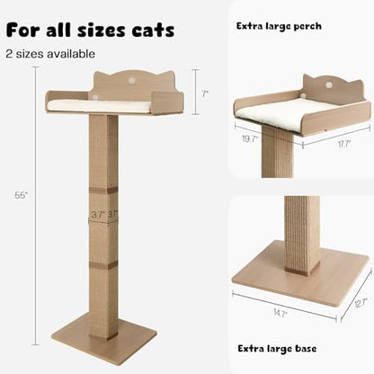 Cat Window Perch with Thick Sisal Scratching Post, Cats Hammock - Image 3