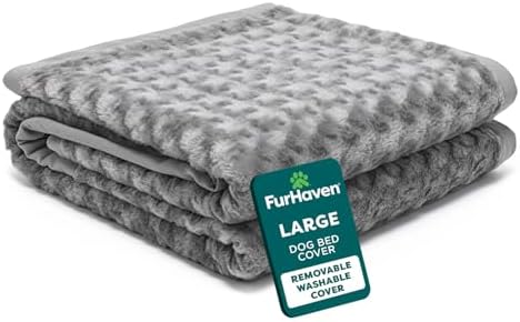 Furhaven Replacement Dog Bed Cover Ultra Plush Faux Fur & Suede Mattress by FurHaven