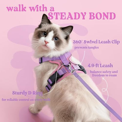 rabbitgoo Cat Harness and Leash Set, Escape Proof Vest - Image 5