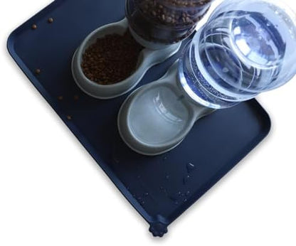 Hoki Found Large Waterproof Silicone Pet Food Mats Tray - Image 5
