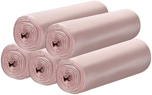 5 Rolls Small Trash Garbage Bags, 4 Gallon 200 Counts by Yourlifelittleassistant