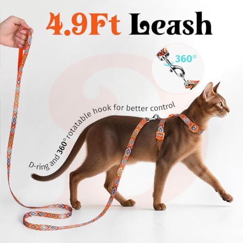 Dooradar Cat Harness and Leash Set, Adjustable Pet Straps - Image 6