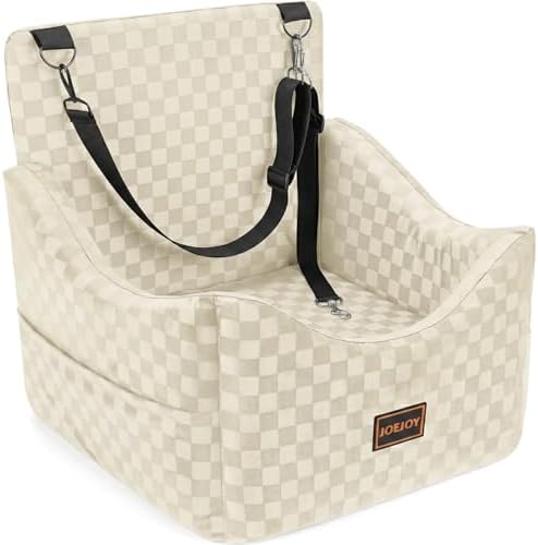 JOEJOY Elevated Dog Car Seat for Small/Medium Dogs up to 35 lbs, Memory Foam by JOEJOY