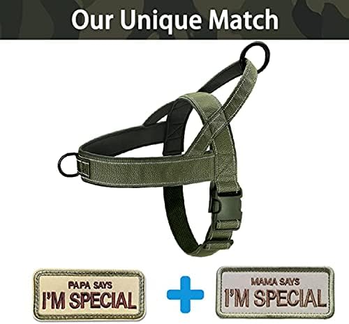 Green No Pull Dog Harness for Small Medium Large Sized Dog, Reflective Escape - Image 2