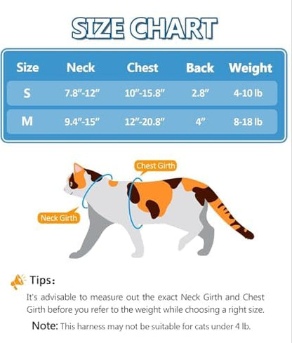 Halypet Cat Harness and Leash Set, Escape Proof Cat Harnesses - Image 3
