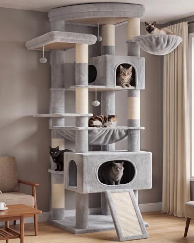Gitelsnour Cat Tree, 78.7'' Cat Tower, 2 Big Condos by Gitelnour